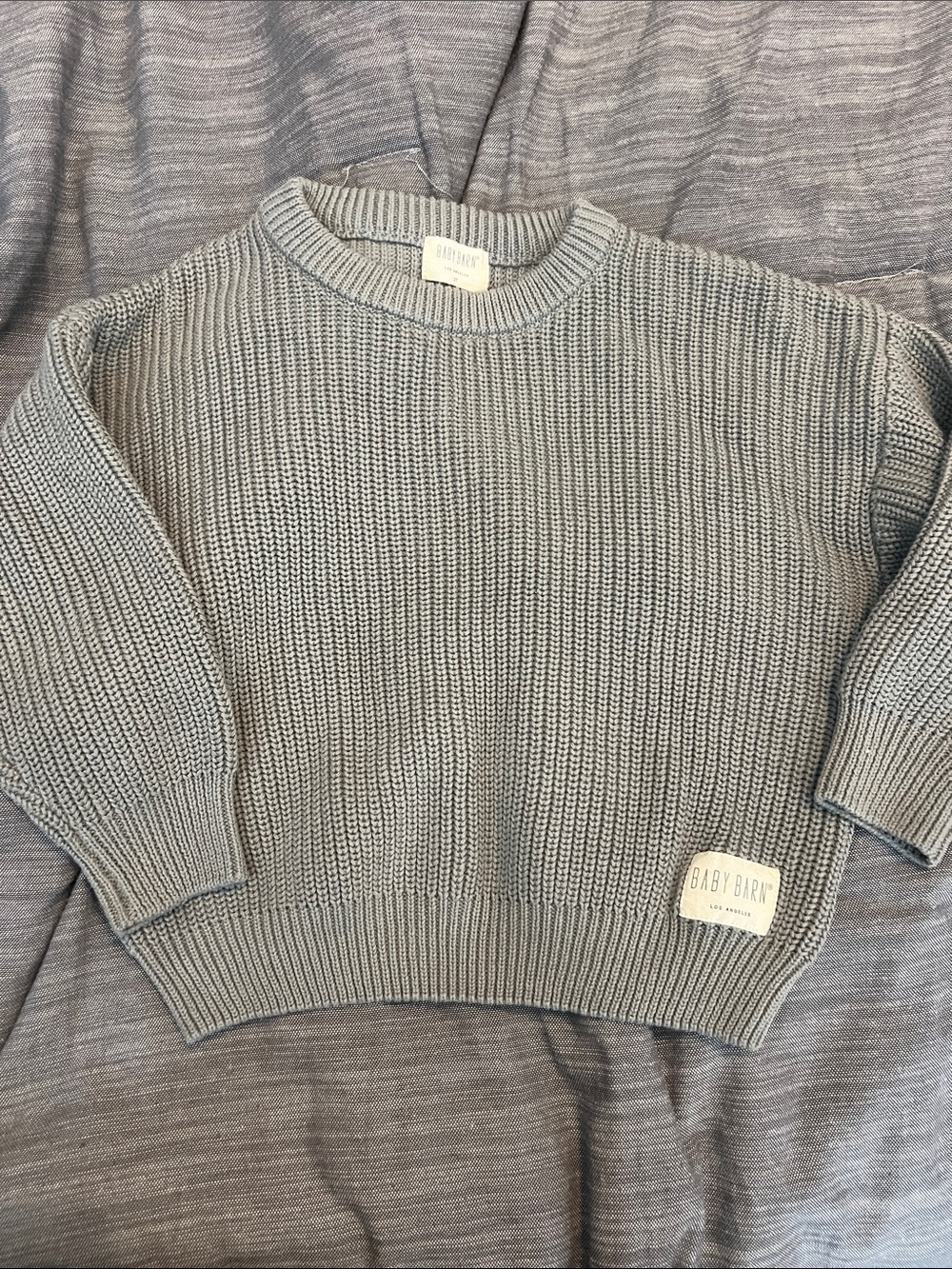 BABY Barn Light Gray Knit Sweater